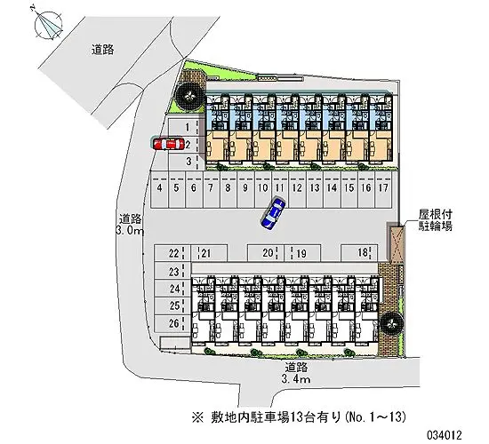 ★手数料０円★大川市榎津　月極駐車場（LP）